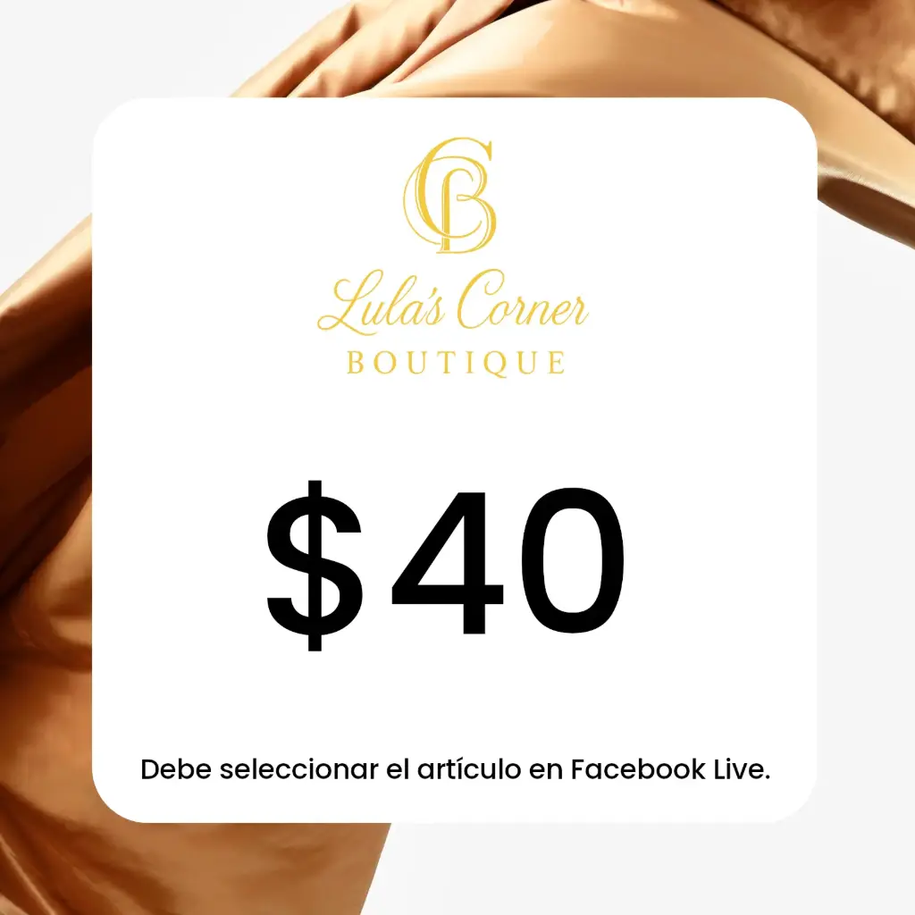 Facebook Live - $40