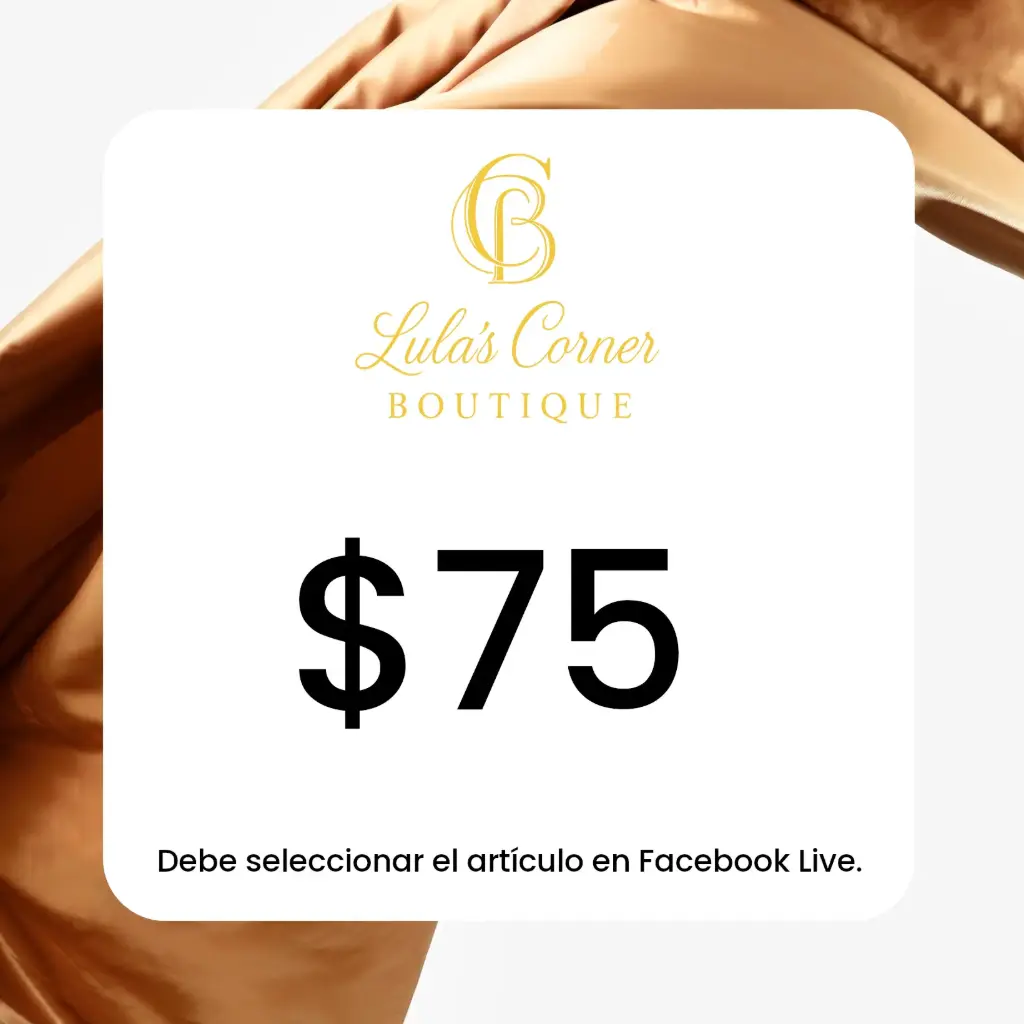 Facebook Live - $75