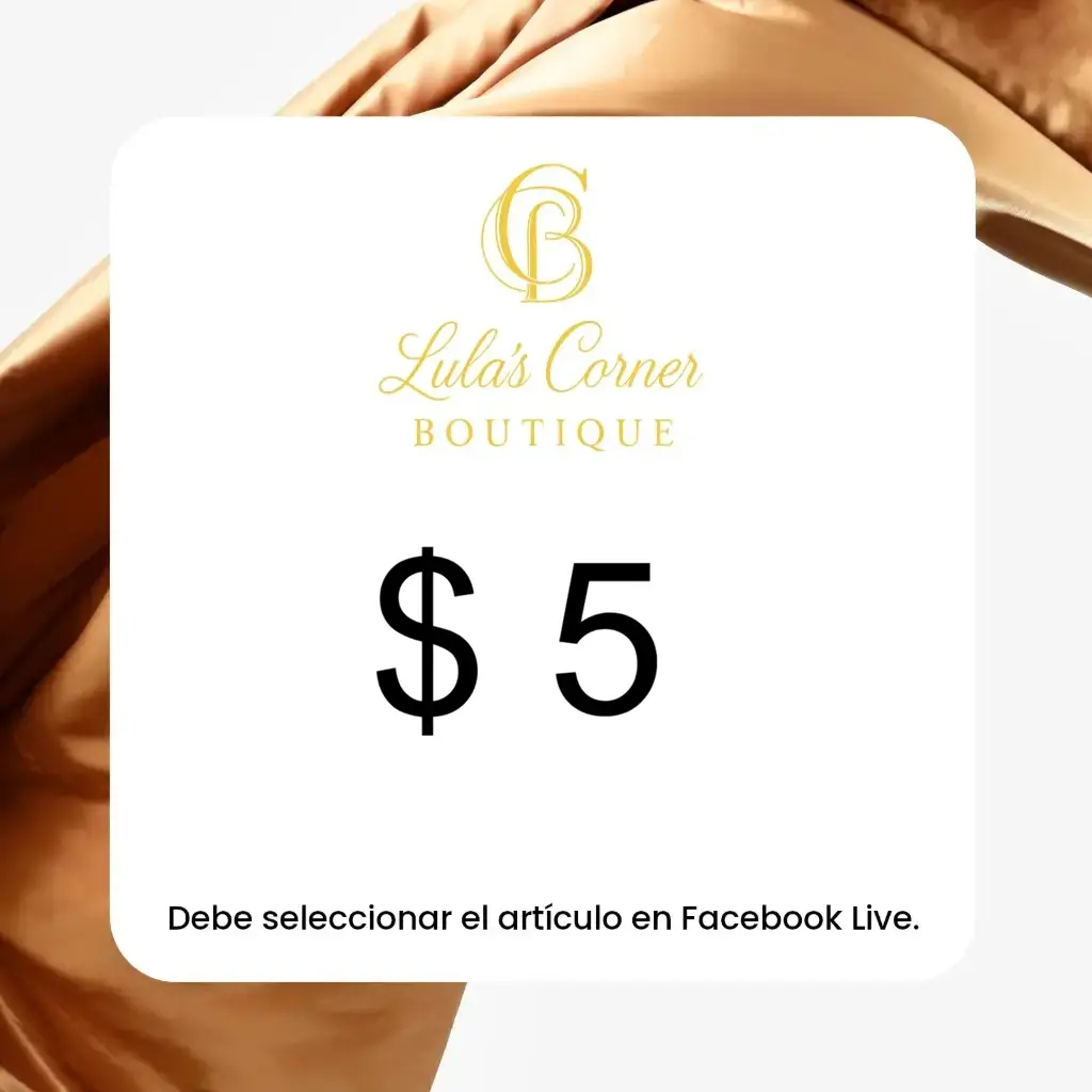 Facebook Live - $5