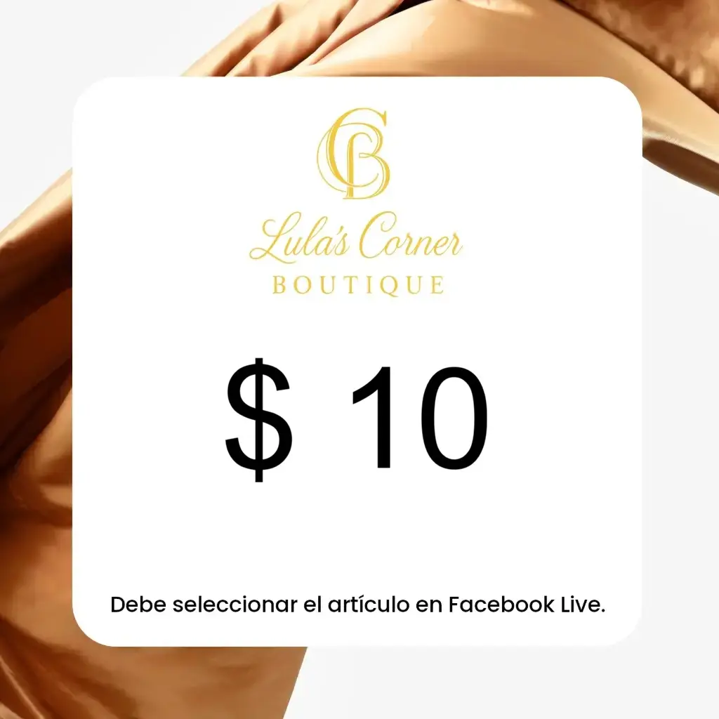 Facebook Live - $10
