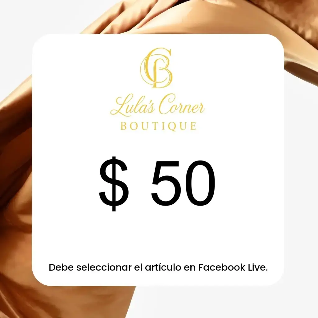 Facebook Live - $50