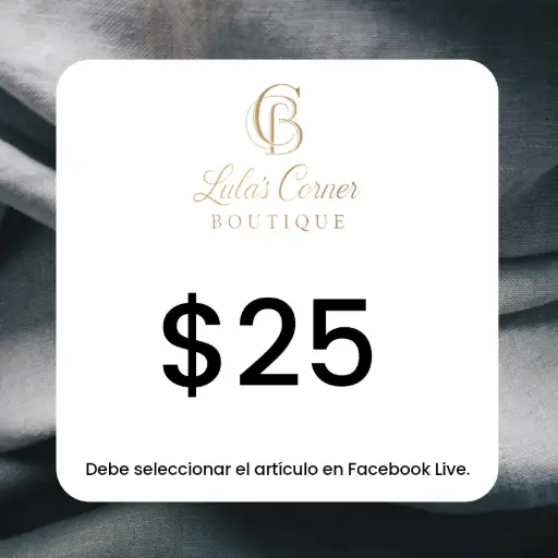 Facebook Live - $25