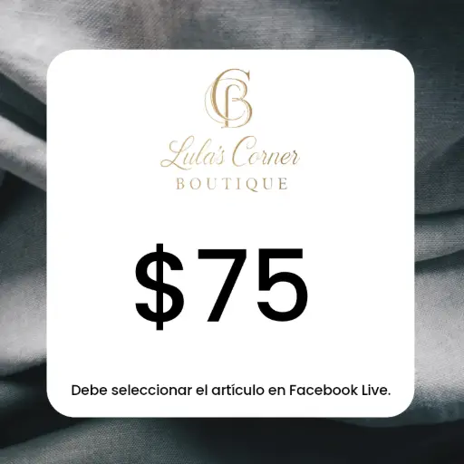 Facebook Live - $75